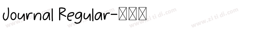 Journal Regular字体转换 Journal Regular字体转换